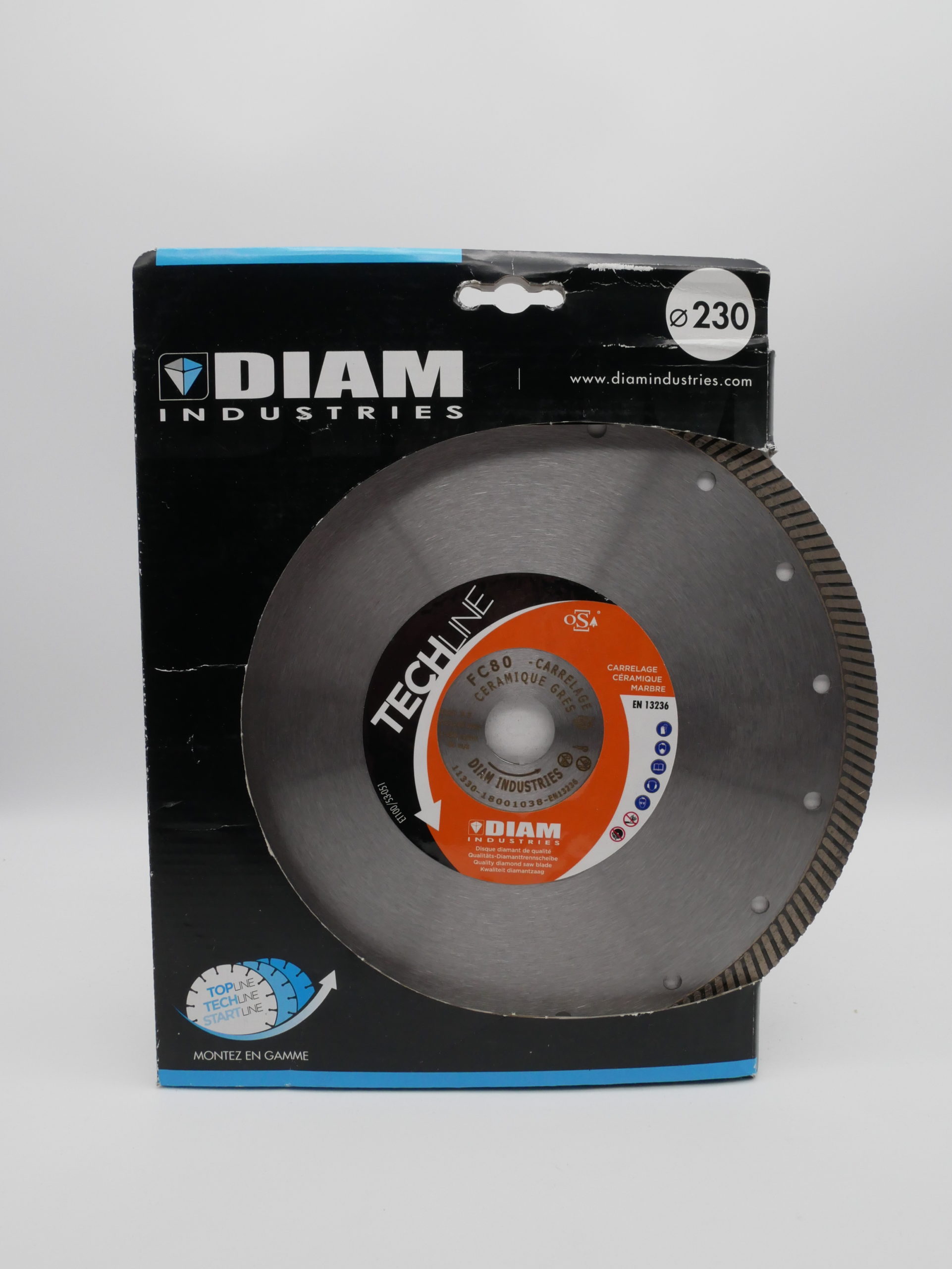 Disque diamant DIAM FC80 Diamètre 230mm Carrelage/Céramique/Marbre -  A.C.A.B. Destockage